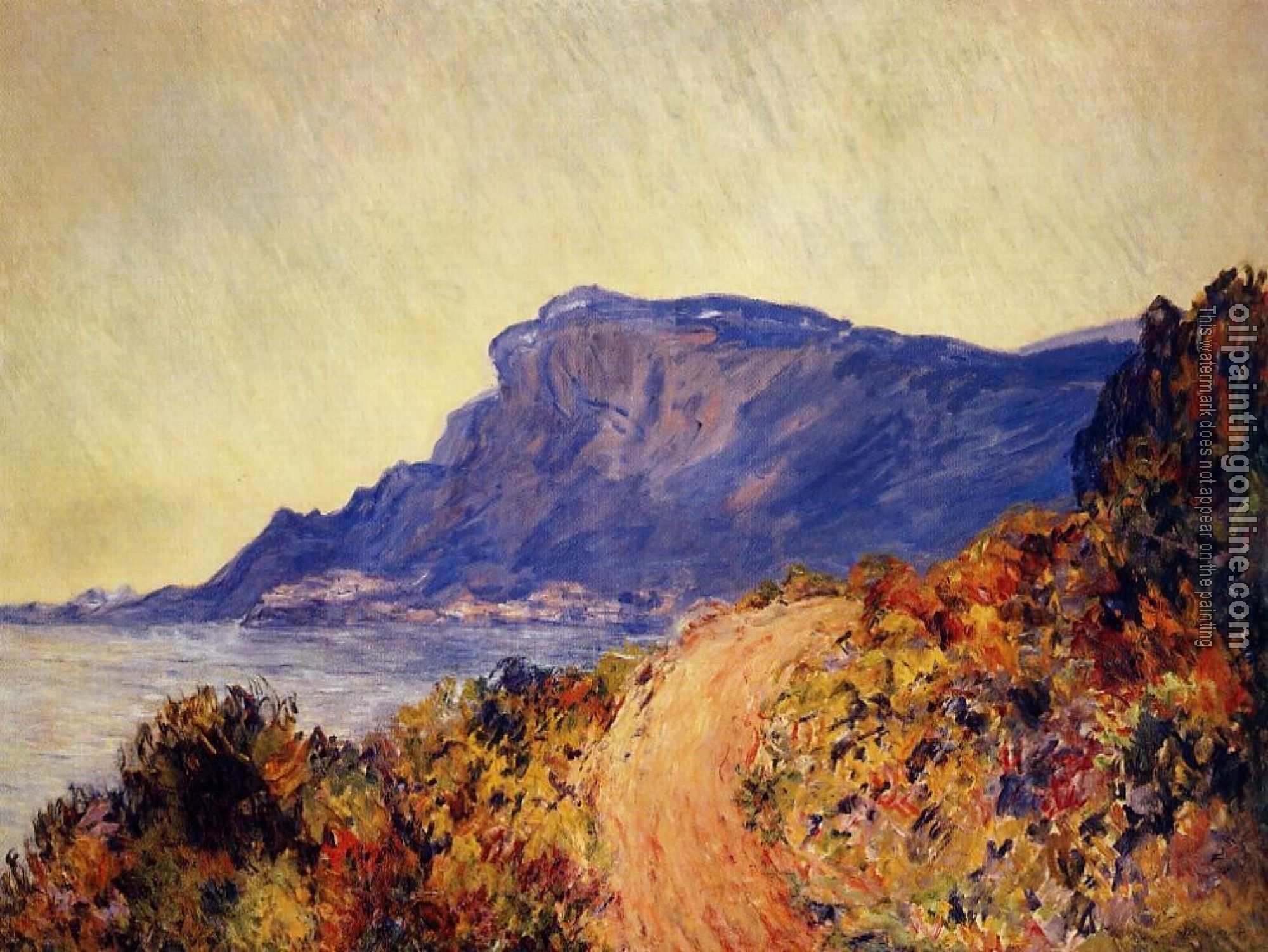 Monet, Claude Oscar - Coastal Road at Cap Martin, near Menton